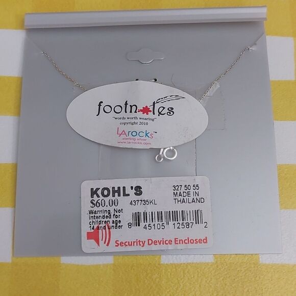 Kohl's Footnotes Sterling Silver Daughter Heart Pendant Necklace - Picture 4 of 4